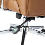 Ergonomic High-Back Office Chair with PU Leather, 360° Swivel, Height Adjustable, Tufted Design