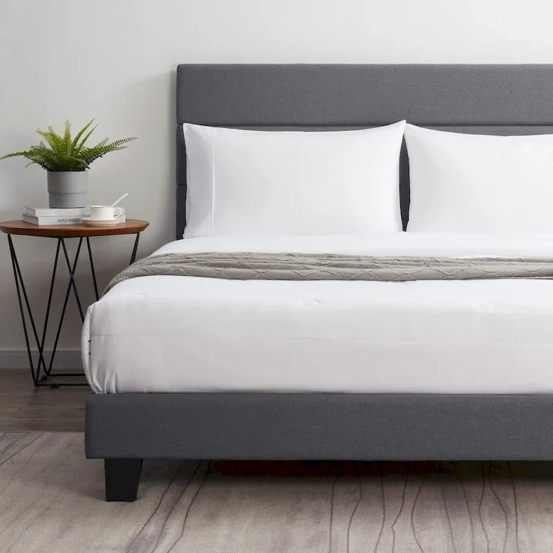 Nestl Horizontal Channel Upholstered Platform Bed
