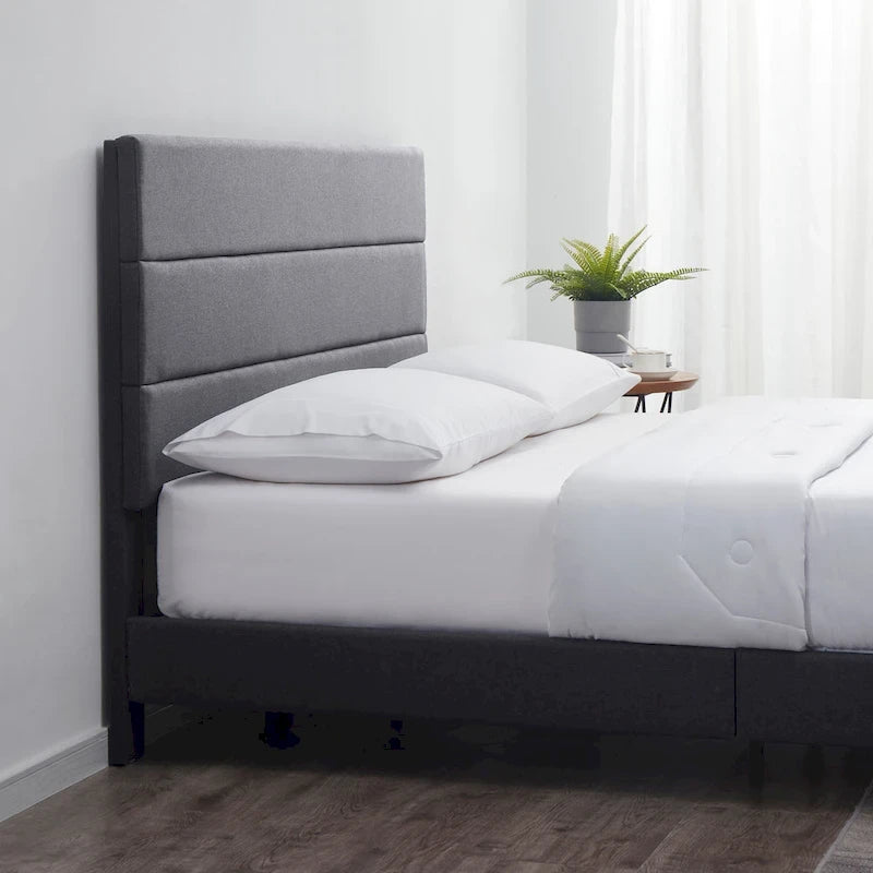Nestl Horizontal Channel Upholstered Platform Bed