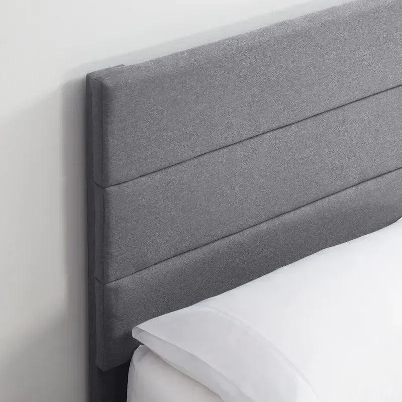 Nestl Horizontal Channel Upholstered Platform Bed