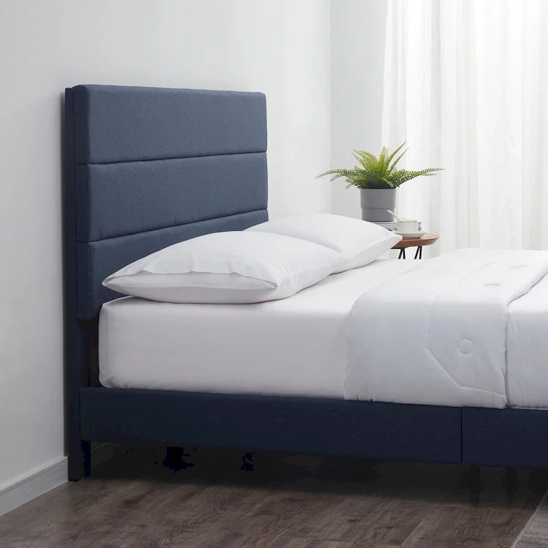 Nestl Horizontal Channel Upholstered Platform Bed