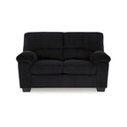 Contemporary Corduroy Loveseat with Cushions, Platform Foundation, 63" W x 38" D x 40" H