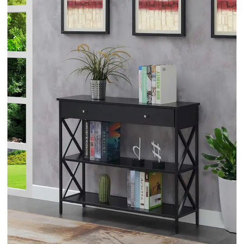 Convenience Concepts Tucson 1 Drawer Console Table with Shelves