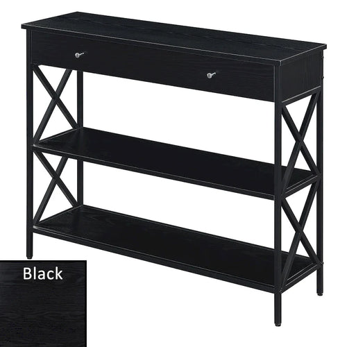 1 Drawer Console Table with Shelves