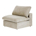 120 inch Contemporary Soft Commix Down Filled Cushions 3-Piece Sectional Sofa