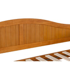 Twin Wood Daybed with Trundle - Beadboard Design, 600lbs Capacity, White/Walnut/Grey/Toffee, No Box Spring Needed