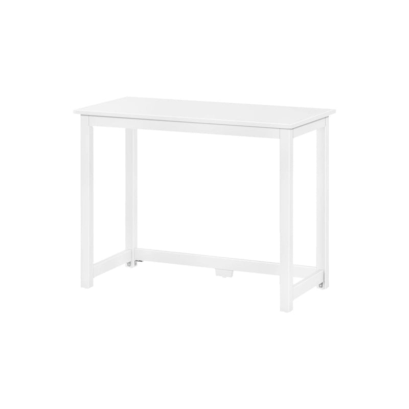 39.5" Writing Desk with Solid Wood Legs - Modern Home Office Study Table with Engineered Wood Top - Non-Toxic Finish