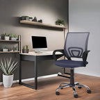 Ergonomic Mesh Office Chair with Lumbar Support - Adjustable Height 360° Swivel Rolling Wheels Breathable Back - Set of 4