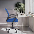 Ergonomic Mesh Office Chair with Lumbar Support - Adjustable Height 360° Swivel Rolling Wheels Breathable Back - Set of 4