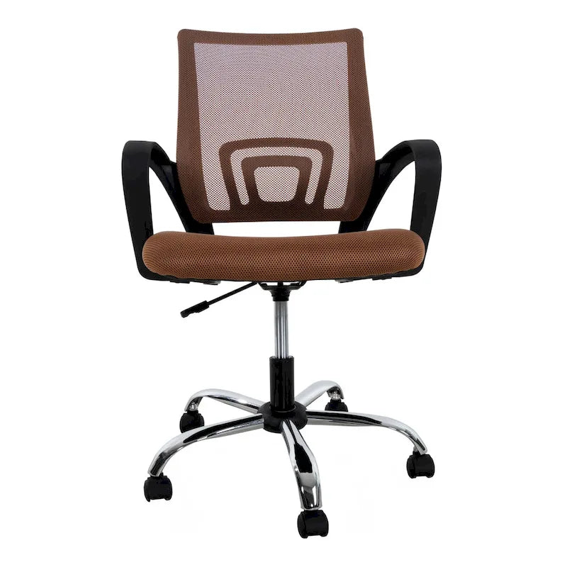 Ergonomic Mesh Office Chair with Lumbar Support - Adjustable Height 360° Swivel Rolling Wheels Breathable Back - Set of 4