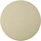 26" Round Pedestal Side Table - Antique White Wooden Accent Table with Ball Base - 26" Height