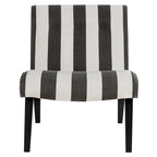 Mid-Century Modern Accent Chair Armless Slipper Chair - Forest Green Linen Upholstery 24.8"W x 30.7"D x 30.9"H