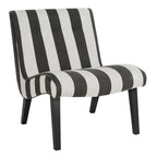 Mid-Century Modern Accent Chair Armless Slipper Chair - Forest Green Linen Upholstery 24.8"W x 30.7"D x 30.9"H