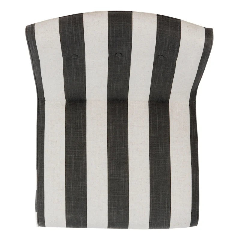 Mid-Century Modern Accent Chair Armless Slipper Chair - Forest Green Linen Upholstery 24.8"W x 30.7"D x 30.9"H