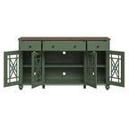 63 Vintage Style Kitchen Accent Buffet Sideboard Cabinet w/ Drawers - 63 in Width