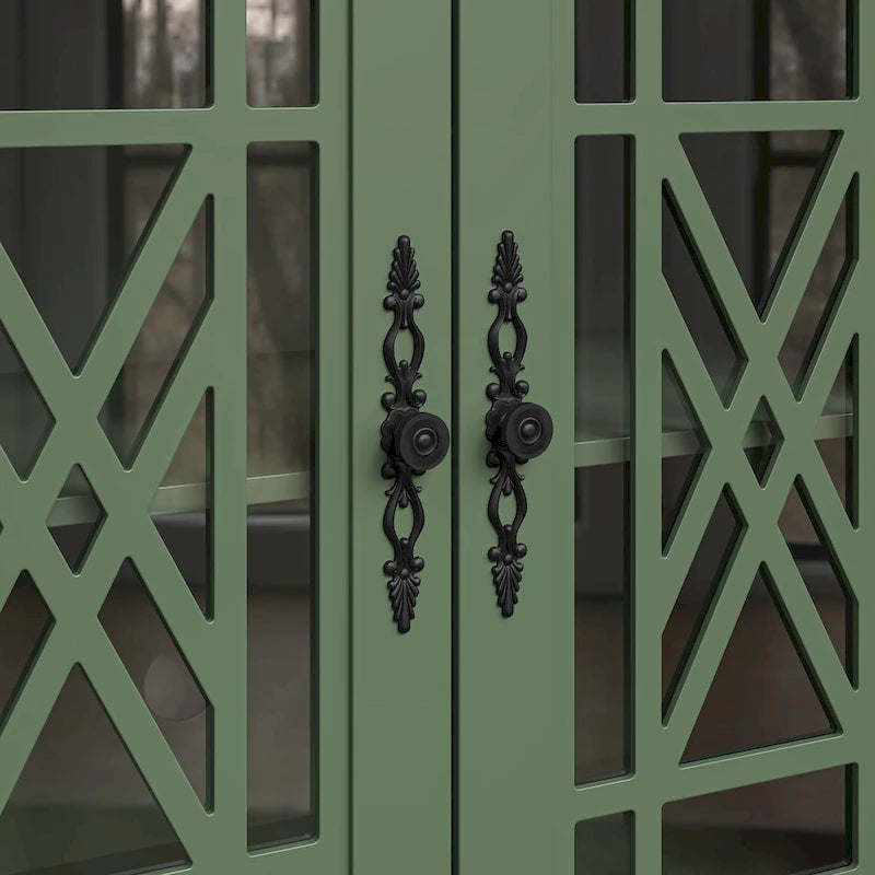 63 Vintage Style Kitchen Accent Buffet Sideboard Cabinet w/ Drawers - 63 in Width