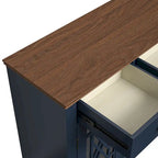 63 Vintage Style Kitchen Accent Buffet Sideboard Cabinet w/ Drawers - 63 in Width