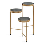 Kate and Laurel Finn Metal 3-tier Modern Plant Stand - 16x21x30