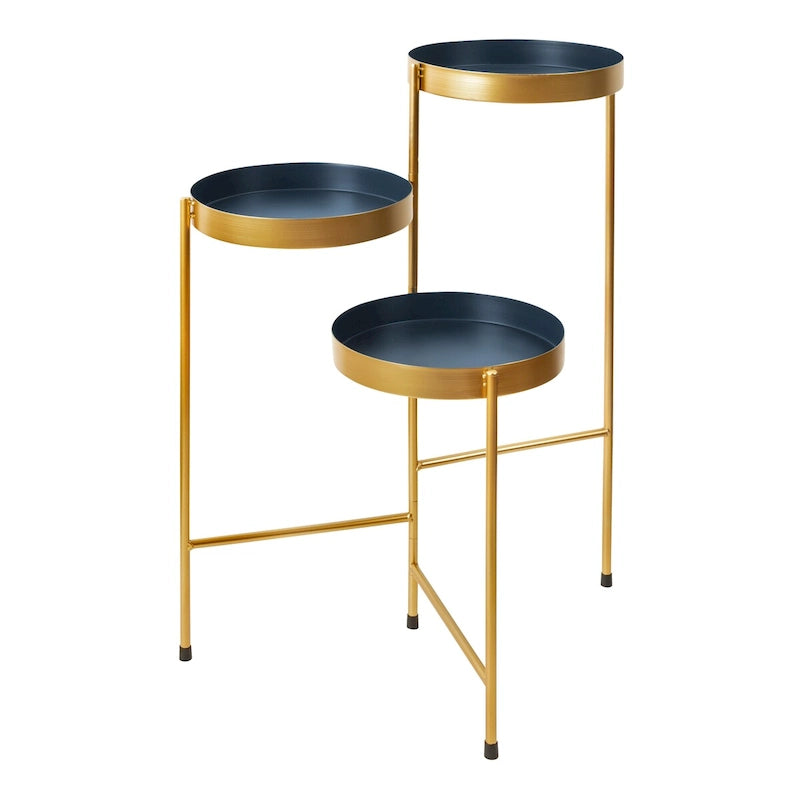 Kate and Laurel Finn Metal 3-tier Modern Plant Stand - 16x21x30
