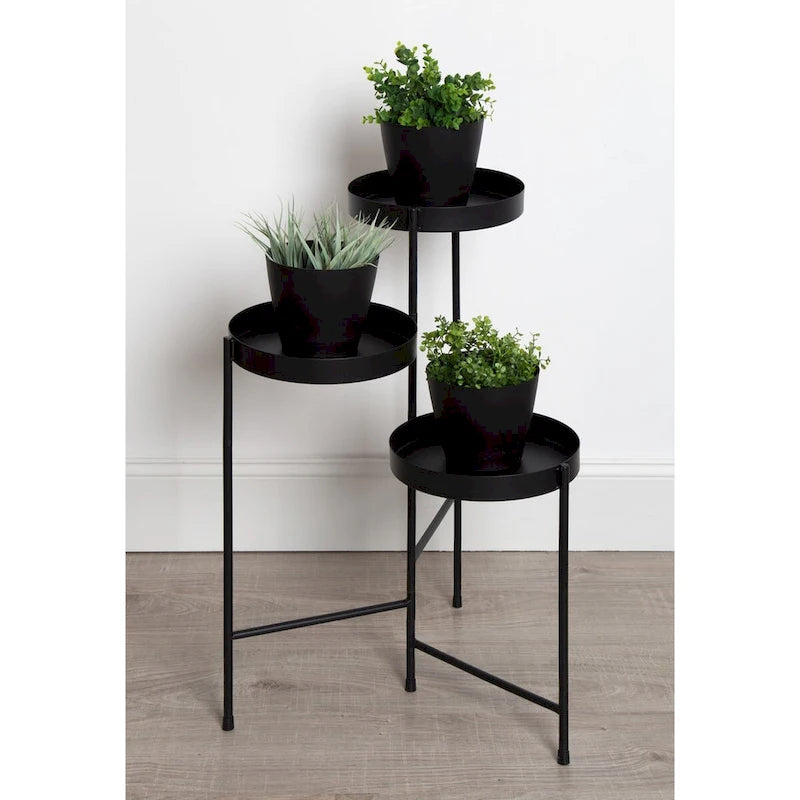 Kate and Laurel Finn Metal 3-tier Modern Plant Stand - 16x21x30