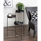 Kate and Laurel Finn Metal 3-tier Modern Plant Stand - 16x21x30