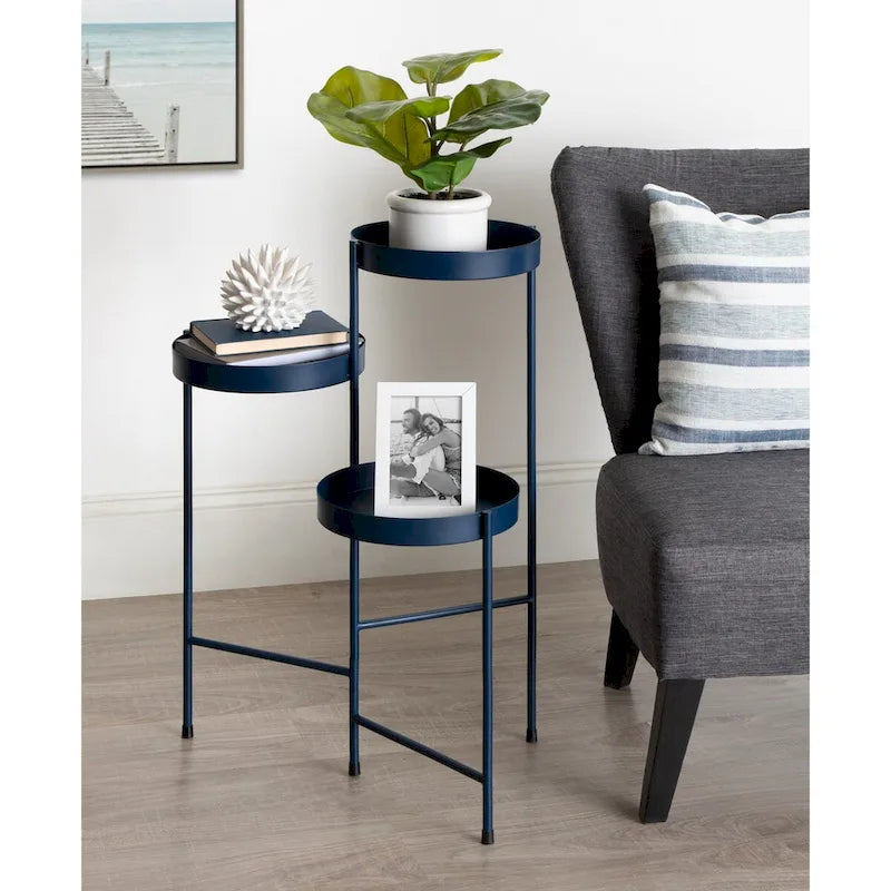 Kate and Laurel Finn Metal 3-tier Modern Plant Stand - 16x21x30