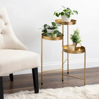 Kate and Laurel Finn Metal 3-tier Modern Plant Stand - 16x21x30