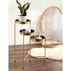 Kate and Laurel Finn Metal 3-tier Modern Plant Stand - 16x21x30