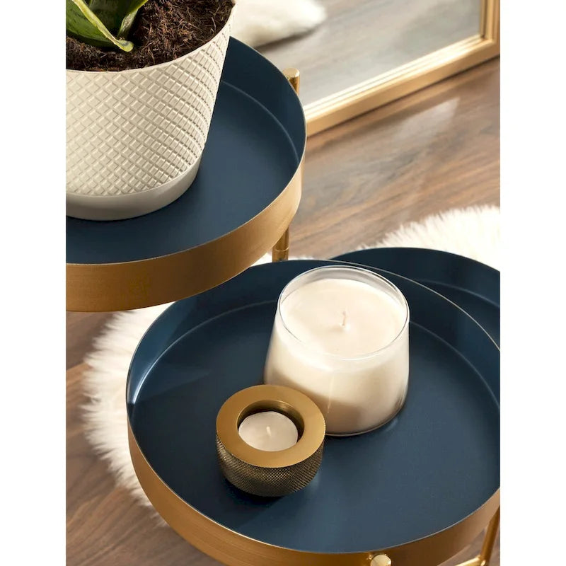 Kate and Laurel Finn Metal 3-tier Modern Plant Stand - 16x21x30