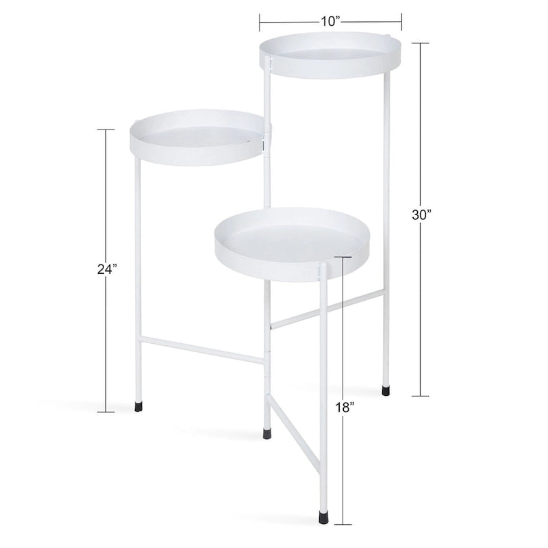 Kate and Laurel Finn Metal 3-tier Modern Plant Stand - 16x21x30