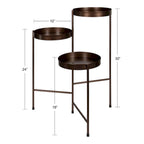 Kate and Laurel Finn Metal 3-tier Modern Plant Stand - 16x21x30