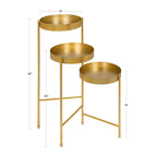 Kate and Laurel Finn Metal 3-tier Modern Plant Stand - 16x21x30