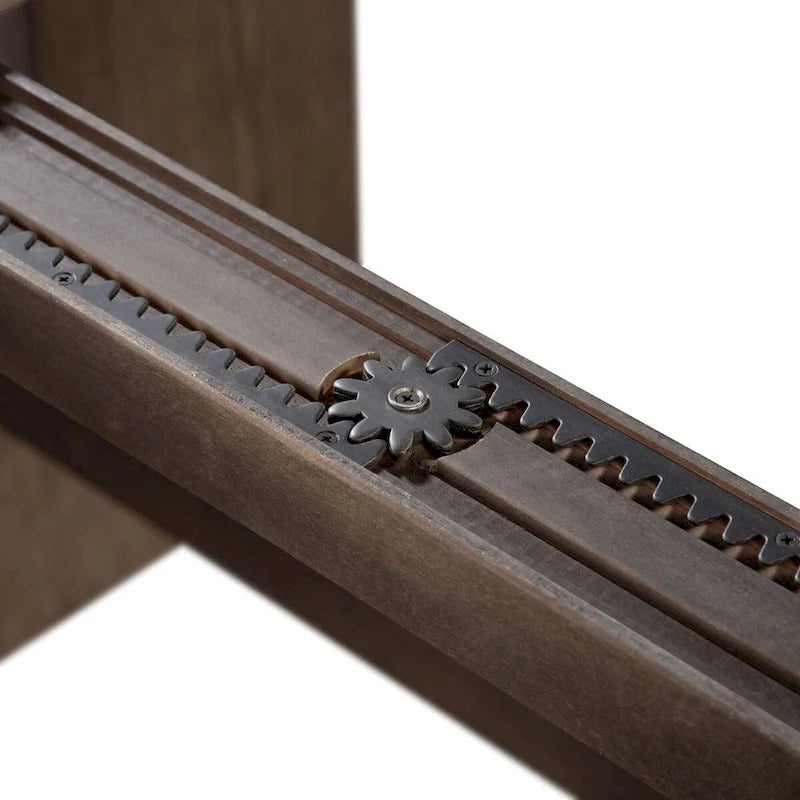 7-Piece Expandable Dining Table Set with Leaf - Solid Wood Trestle Base, 108" Long, Seats 8, Upholstered Chairs - Modern Transitional